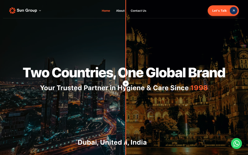 Website homepage design preview 2